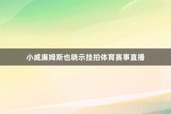 小威廉姆斯也晓示挂拍体育赛事直播