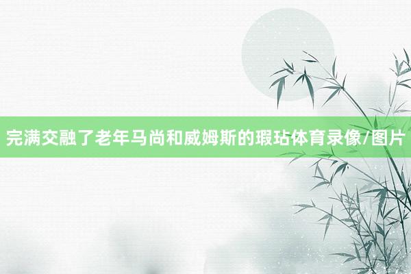 完满交融了老年马尚和威姆斯的瑕玷体育录像/图片