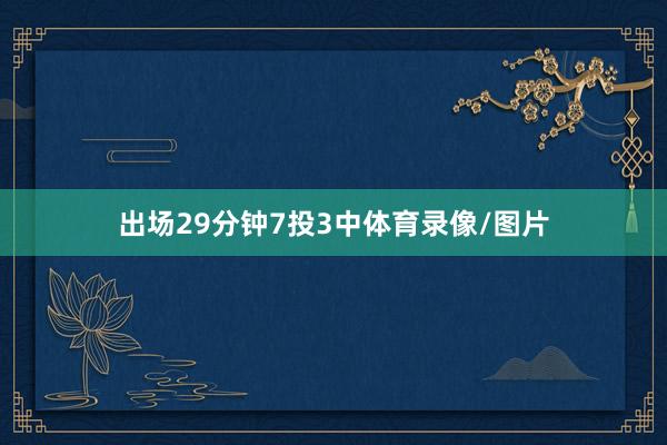 出场29分钟7投3中体育录像/图片