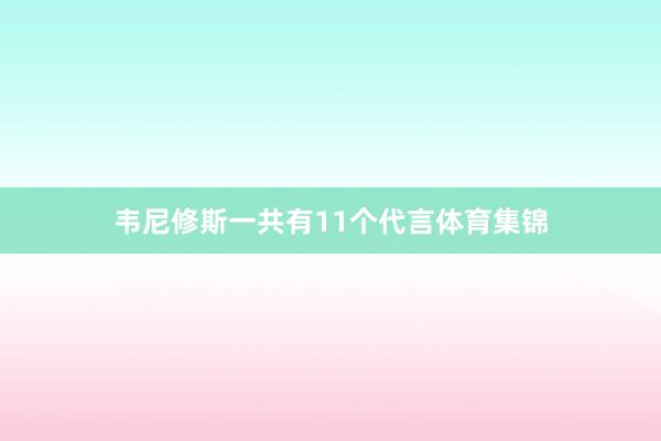 韦尼修斯一共有11个代言体育集锦