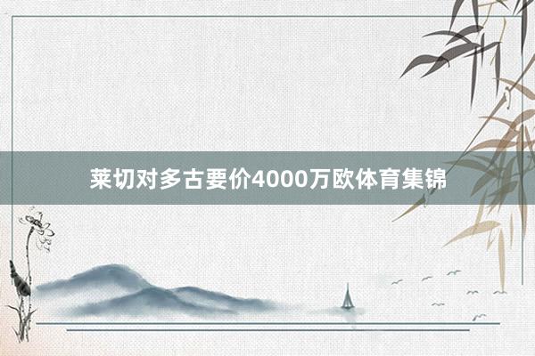 莱切对多古要价4000万欧体育集锦