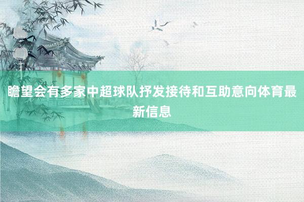 瞻望会有多家中超球队抒发接待和互助意向体育最新信息